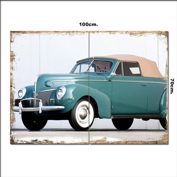 Bedeko Ahşap Tablo 1941 Mercury Klasik 70*100Cm - Image 1