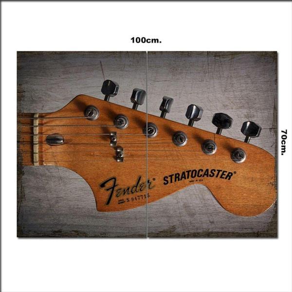 Bedeko Ahşap Tablo 7 String Stratocaster Şekilli 70*100Cm - Image 1