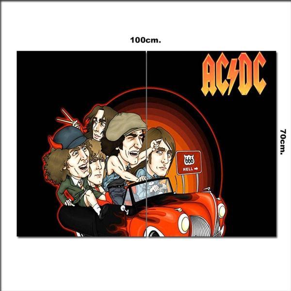 Bedeko Ahşap Tablo Ac Dc Album Kapağı Afiş 70*100Cm - Image 1