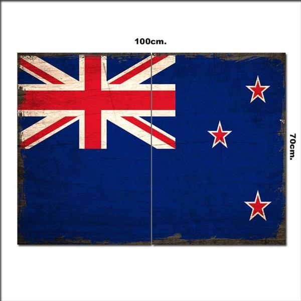 Bedeko Ahşap Tablo Britanya Bayragi Desenli 70*100Cm - Image 1