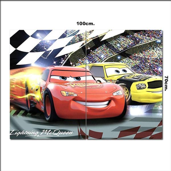 Bedeko Ahşap Tablo Arabalar Mc Queen 70*100Cm - Image 1