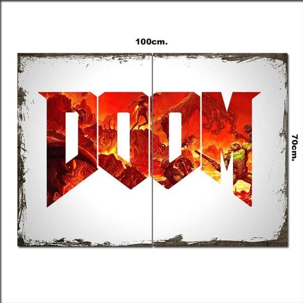 Bedeko Ahşap Tablo Doom 70*100Cm - Image 1