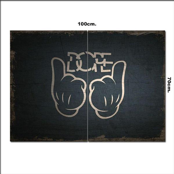 Bedeko Ahşap Tablo Dopink Etkisi Tarz 70*100Cm - Image 1