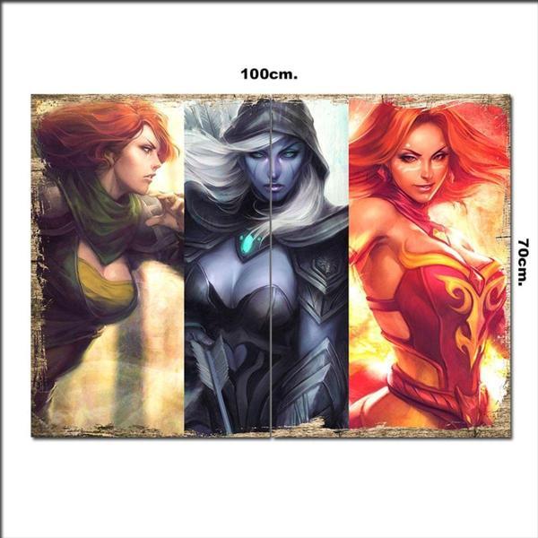 Bedeko Ahşap Tablo Dota 2 70*100Cm - Image 1