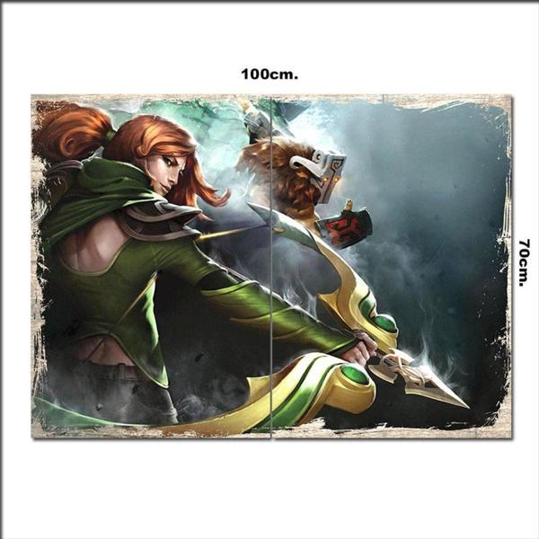 Bedeko Ahşap Tablo Dota 2 70*100Cm - Image 1