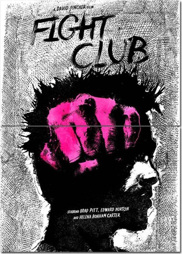 Bedeko Ahşap Tablo Dövüş Kulübü Fight Club Art Mdf Tablo - Image 1
