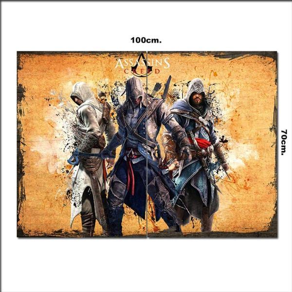 Bedeko Ahşap Tablo Assassin'S Creed Brotherhood Desenli 70*100Cm - Image 1