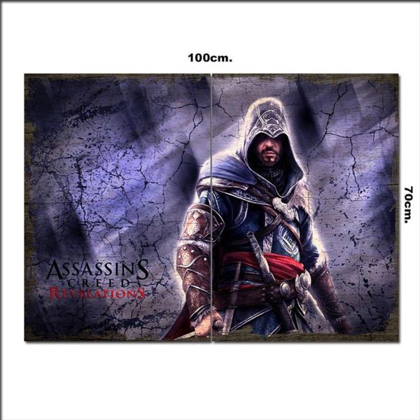 Bedeko Ahşap Tablo Assassins Creed Revelations Şekilli 70*100Cm - Image 1