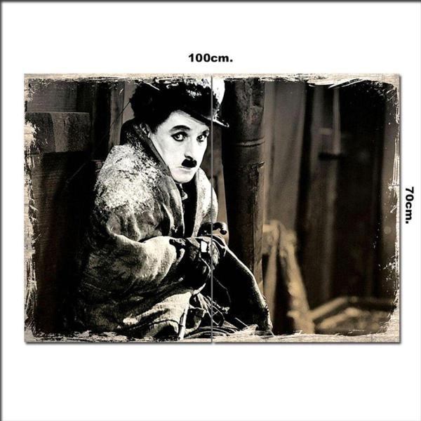 Bedeko Ahşap Tablo Charlie Chaplin 70*100Cm - Image 1