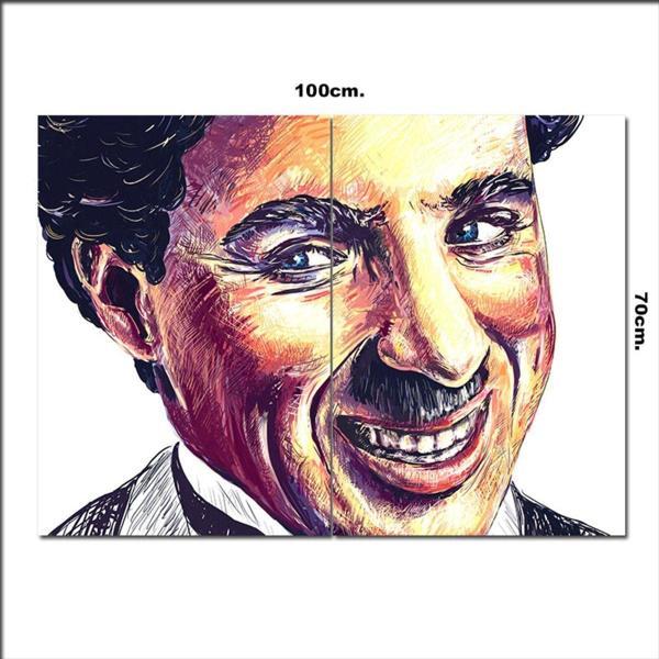 Bedeko Ahşap Tablo Charlie Chaplin Görseli 70*100Cm - Image 1