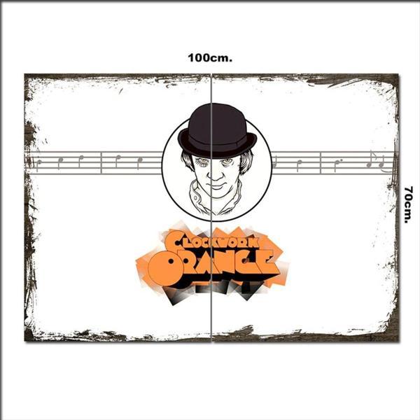 Bedeko Ahşap Tablo Clokwork Orange 70*100Cm - Image 1