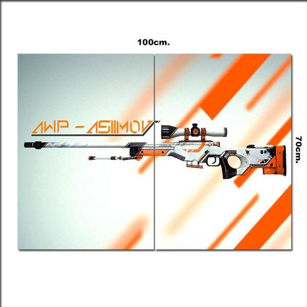 Bedeko Ahşap Tablo Awp Asiimov 70*100Cm - Image 1