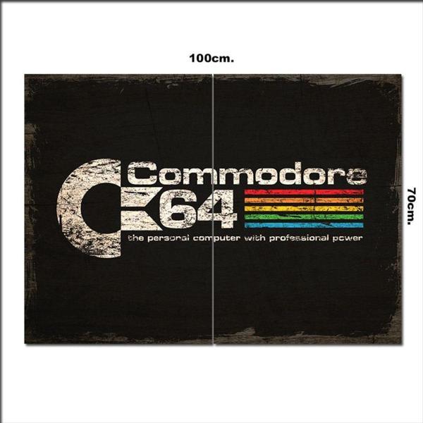 Bedeko Ahşap Tablo Commodore 64 Baskılı 70*100Cm - Image 1