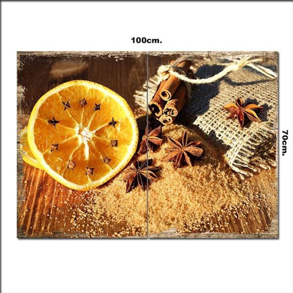 Bedeko Ahşap Tablo Baharat Ve Limon 70*100Cm - Image 1