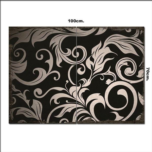 Bedeko Ahşap Tablo Çiçekli Baskılı 70*100Cm - Image 1