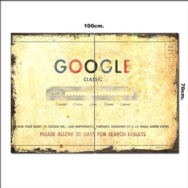 Bedeko Ahşap Tablo Google Classic 70*100Cm - Image 1