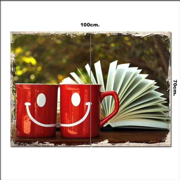 Bedeko Ahşap Tablo Gülümseyen Kahve 70*100Cm - Image 1