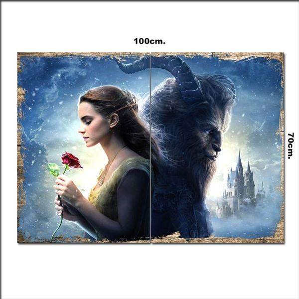 Bedeko Ahşap Tablo Güzel Ve Çirkin 70*100Cm - Image 1