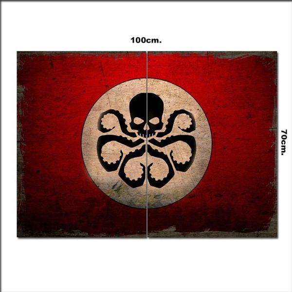 Bedeko Ahşap Tablo Hail Hydra Baskılı 70*100Cm - Image 1