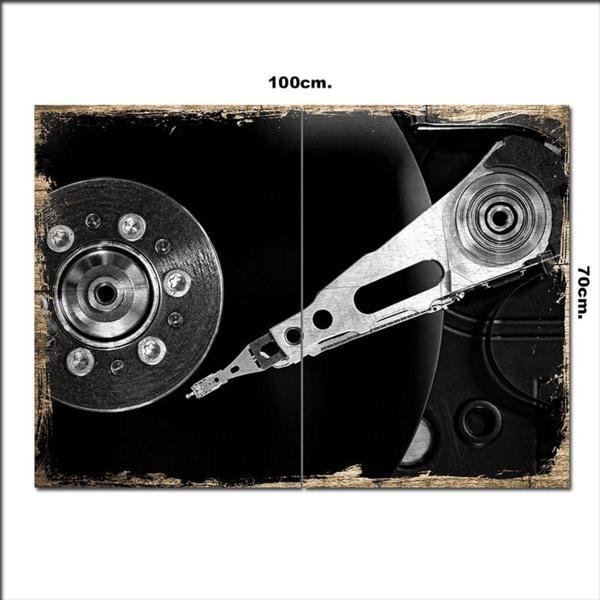 Bedeko Ahşap Tablo Hard Disk İçi 70*100Cm - Image 1