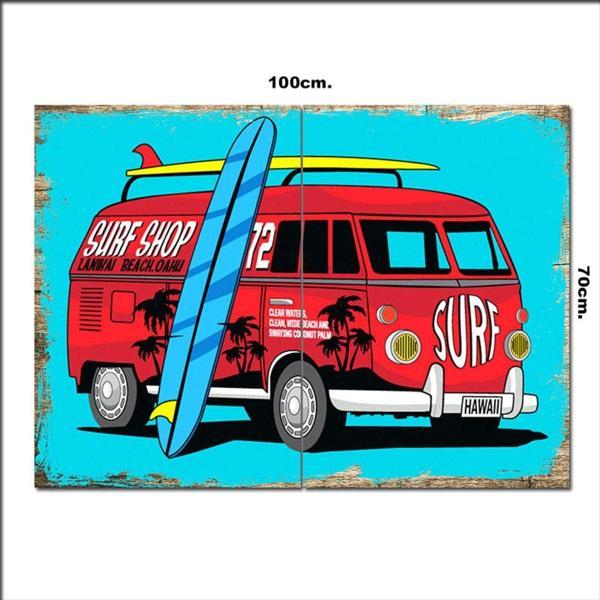 Bedeko Ahşap Tablo Hawai Surf 70*100Cm - Image 1