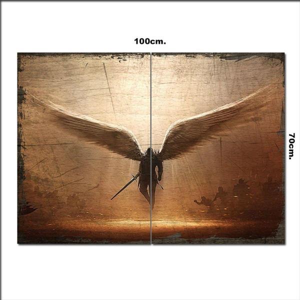 Bedeko Ahşap Tablo Heaven'S Army Baskılı 70*100Cm - Image 1