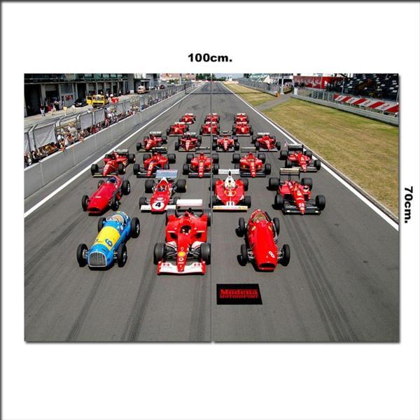 Bedeko Ahşap Tablo Eskiden Günümüze Formula 1 70*100Cm - Image 1