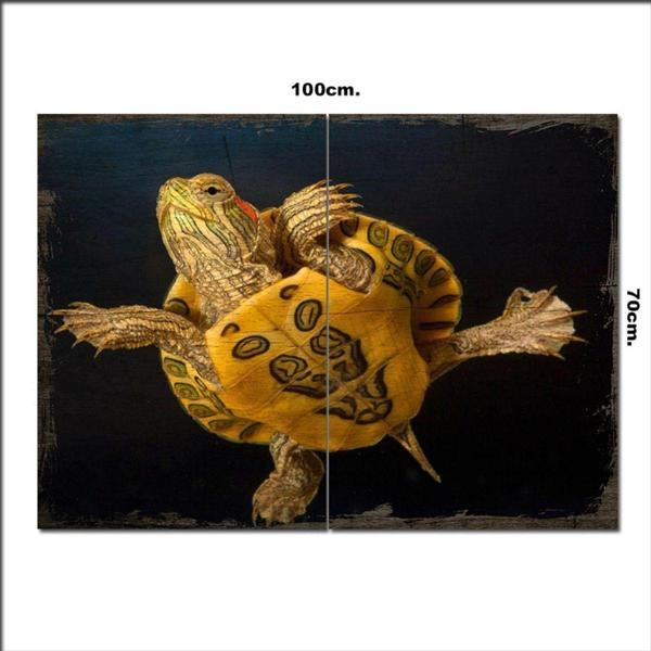 Bedeko Ahşap Tablo Karetta Karetta Şekilli 70*100Cm - Image 1