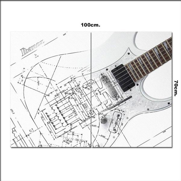 Bedeko Ahşap Tablo İbanez Elektro Gitar Görseli 70*100Cm - Image 1