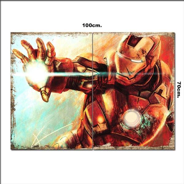 Bedeko Ahşap Tablo İron Man 70*100Cm - Image 1