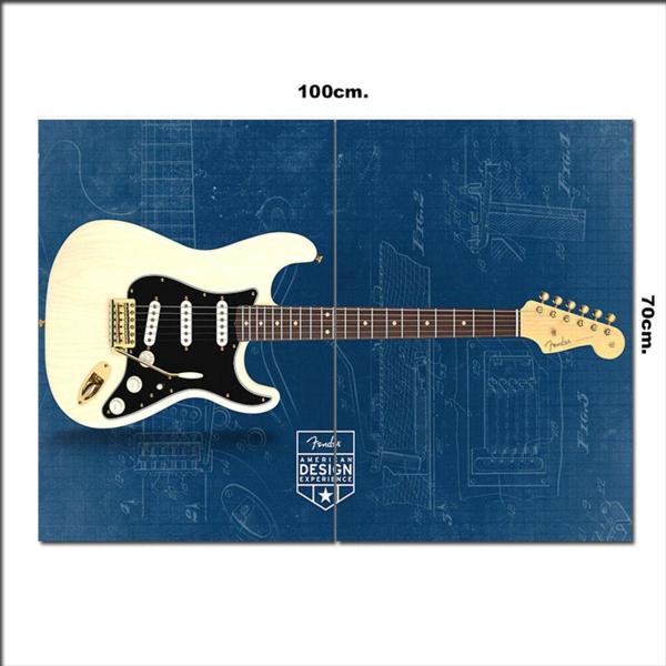 Bedeko Ahşap Tablo Fender Elektro Gitar Afiş 70*100Cm - Image 1
