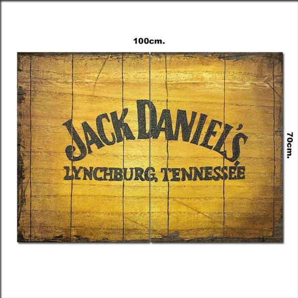 Bedeko Ahşap Tablo Jack Tennessee 70*100Cm - Image 1