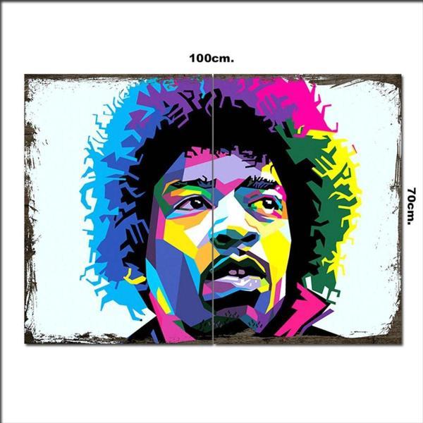 Bedeko Ahşap Tablo Jimi Hendrix 70*100Cm - Image 1