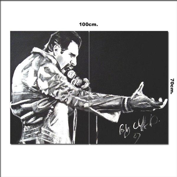 Bedeko Ahşap Tablo Freddie Mercury Queen Resmi 70*100Cm - Image 1