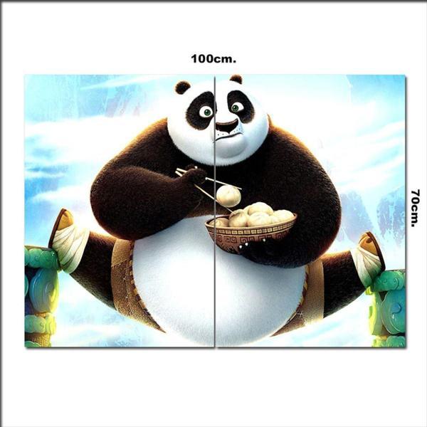 Bedeko Ahşap Tablo Kung Fu Panda 3 Görseli 70*100Cm - Image 1