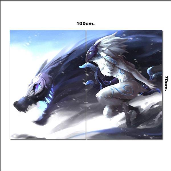 Bedeko Ahşap Tablo League Of Legemds Kindred Baskılı 70*100Cm - Image 1