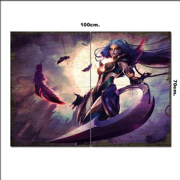 Bedeko Ahşap Tablo League Of Legends Dark Valkyrie Tarz 70*100Cm - Image 1