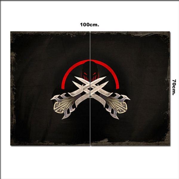 Bedeko Ahşap Tablo League Of Legends Zed Logo Baskılı 70*100Cm - Image 1
