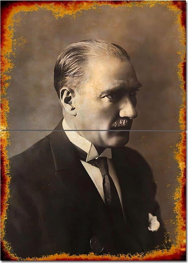 Bedeko Mustafa Kemal Atatürk Desenli Mdf Tablo 70Cmx 100Cm - Image 1