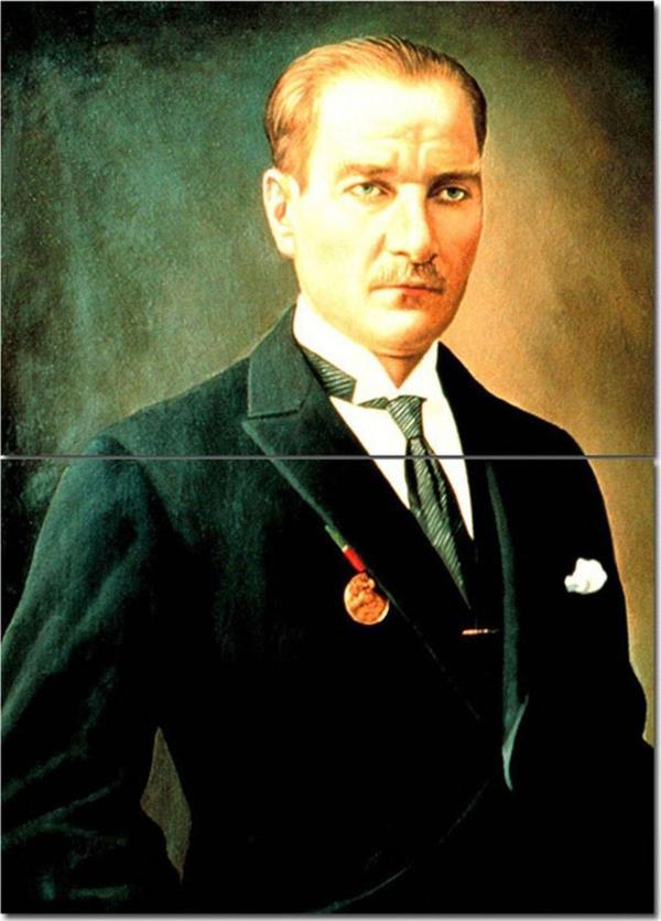 Bedeko Ahşap Tablo Mustafa Kemal Atatürk Hediyelik Mdf Tablo - Image 1