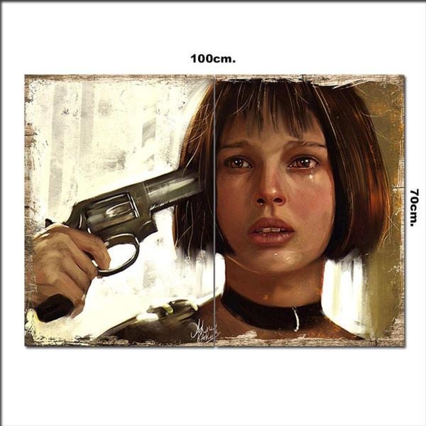 Bedeko Ahşap Tablo Leon Mathilda 70*100Cm - Image 1