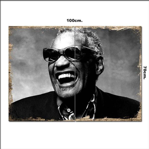 Bedeko Ahşap Tablo Ray Charles 70*100Cm - Image 1