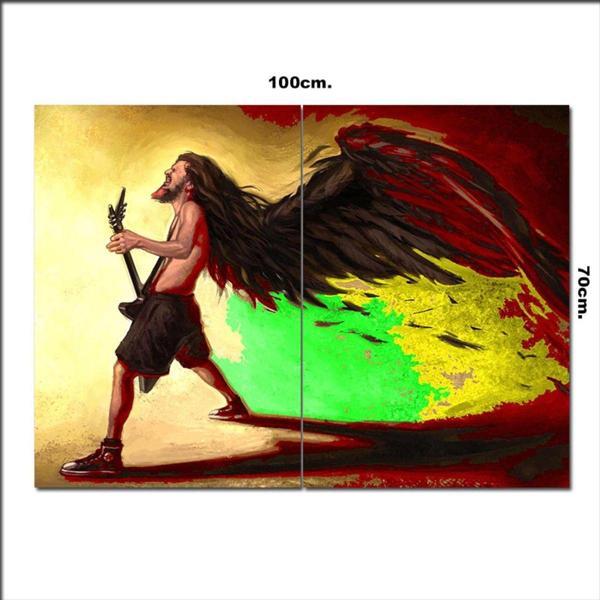 Bedeko Ahşap Tablo Reggae Müzik Afiş 70*100Cm - Image 1