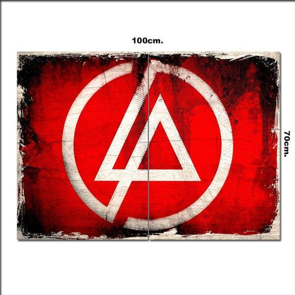 Bedeko Ahşap Tablo Linkin Park Logo Görseli 70*100Cm - Image 1