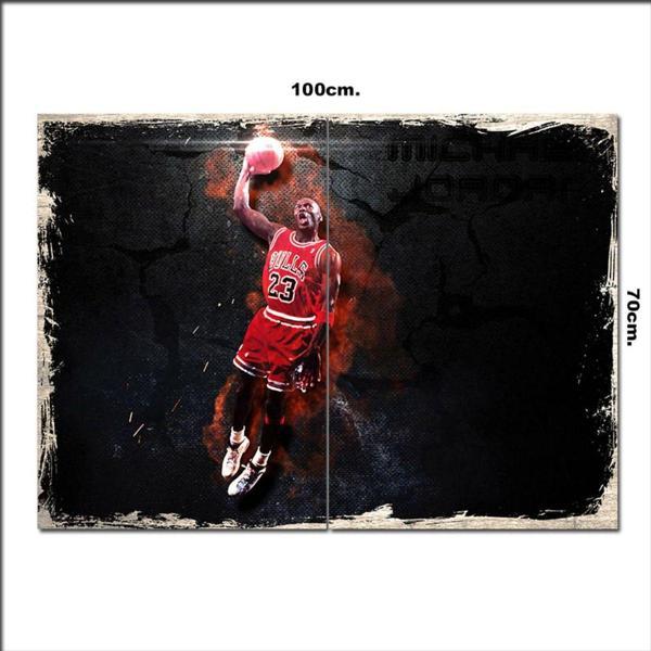 Bedeko Ahşap Tablo Nba Jordan 70*100Cm - Image 1