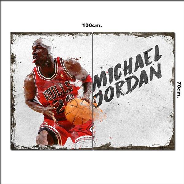 Bedeko Ahşap Tablo Nba Michael Jordan 70*100Cm - Image 1
