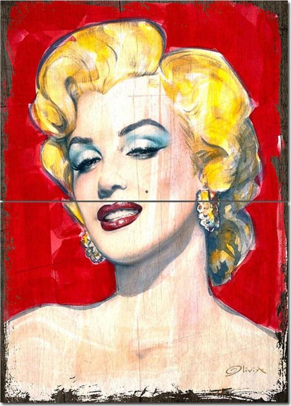 Bedeko Ahşap Tablo Retro Marilyn Monroe Mdf Poster - Image 1