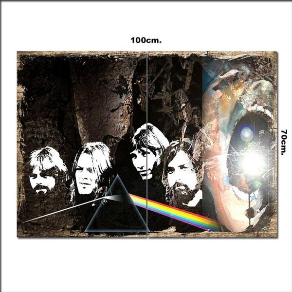 Bedeko Ahşap Tablo Pink Floyd 70*100Cm - Image 1