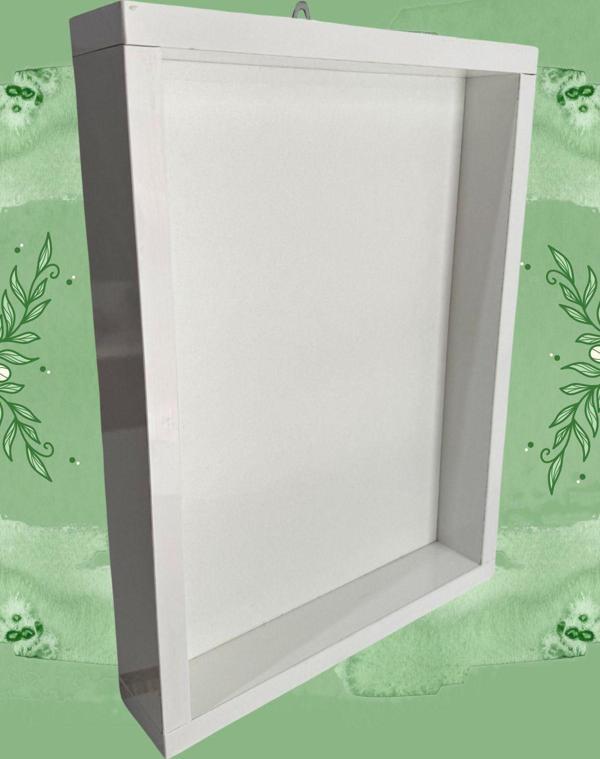 Ahşap Beyaz Pano Çerçeve Resim Anı Hobi Tablosu 30x40 Cm - Image 1
