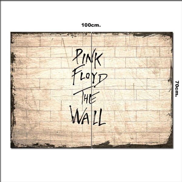 Bedeko Ahşap Tablo Pink Floyd The Wall Şekilli 70*100Cm - Image 1